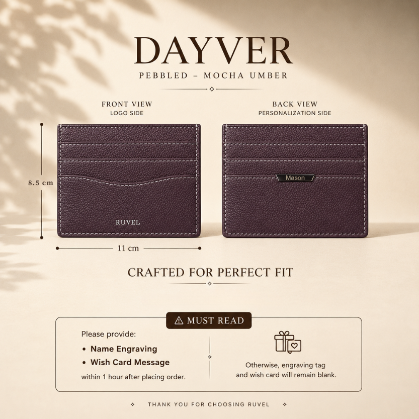 Dayver Leather Card Holder Wallet