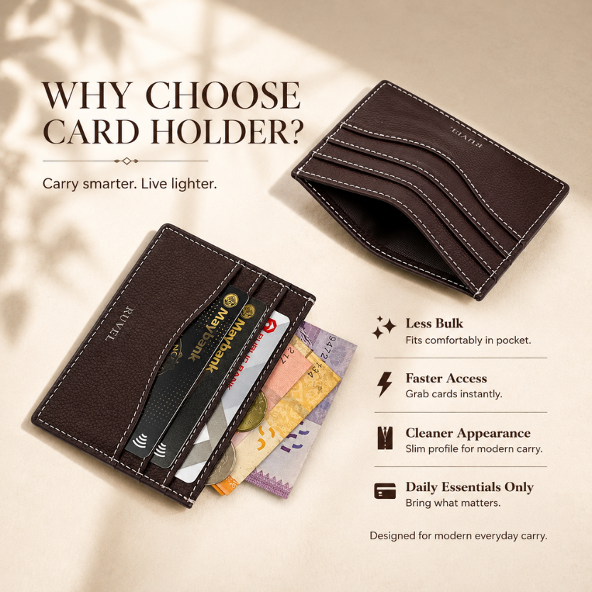 Dayver Leather Card Holder Wallet
